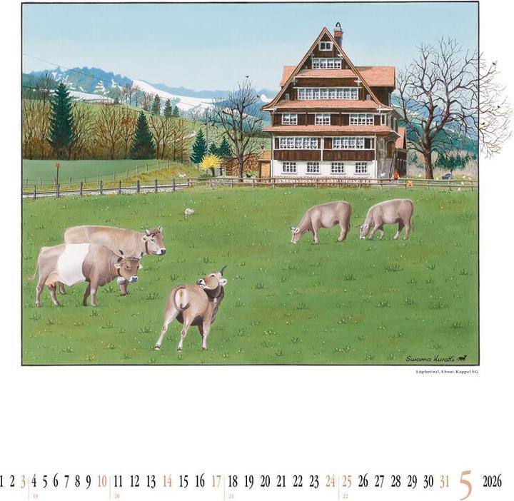 Image du produit Calendrier illustré SUSANNA fermes peintes (Couverture rigide)