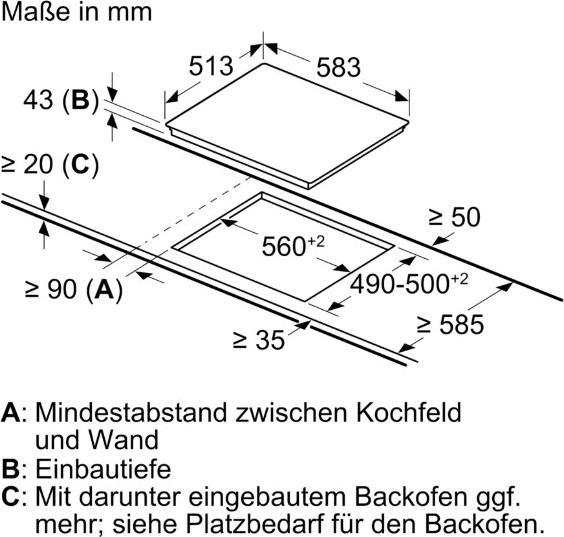 Produktbild Bosch Hausgeräte Built-in cooker set, HEG578BB3 + NKN645GA2E, Built-in cooker, Electric hob, HND671LS62