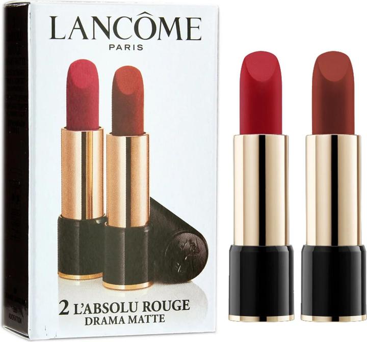 Produktbild Lancôme Set Duo, Lancome, L'Absolu Rouge, Matte, Cream Lipstick, 290, Drama, 2 pcs