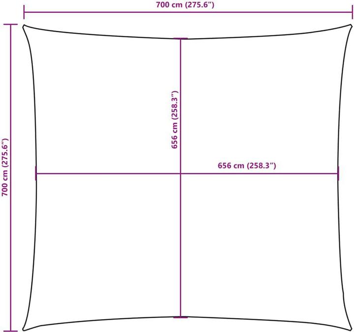 Image du produit VidaXL Sonnensegel (700 x 700 cm)