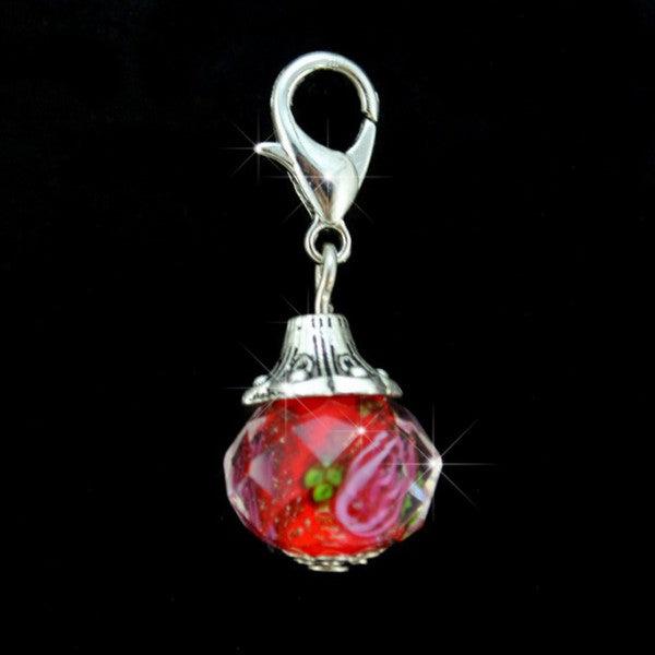Immagine prodotto Hermex Ciondolo Charm per Thomas Sabo / Bracciale Pandora - Rosso (Acciaio inossidabile)