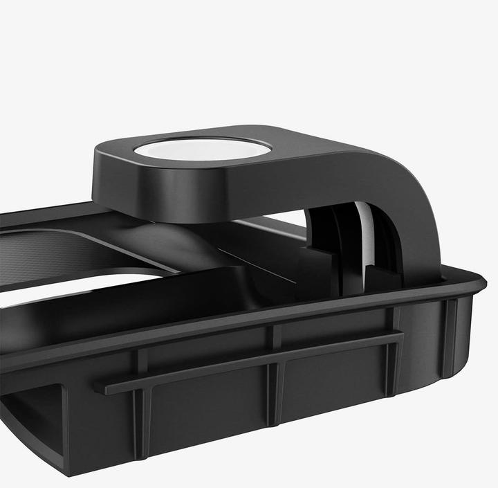 Actual product image Spigen Tesla 3 in 1 Wireless Charging Hub Mount black - Tesla Model Y/3