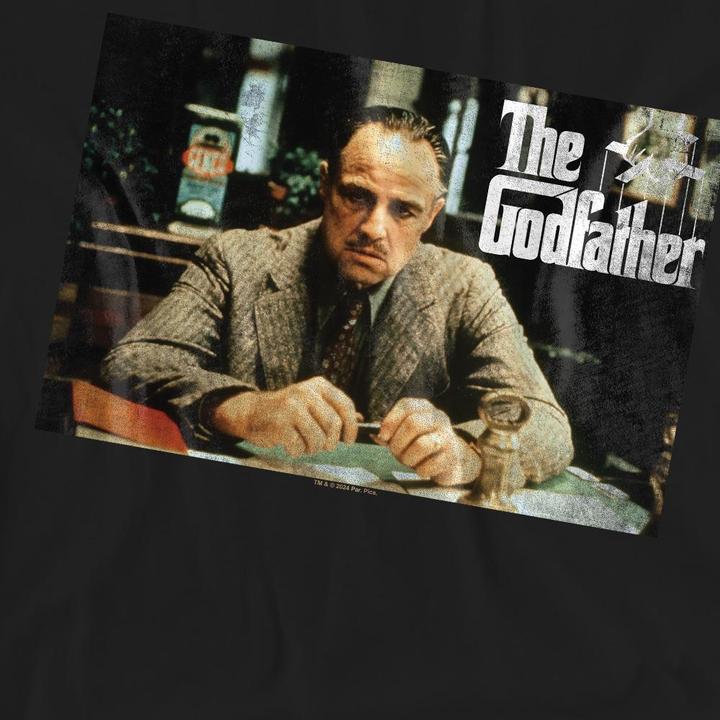 Actual product image The Godfather Unisex Adult Don Vito Corleone Picture T-Shirt (L)
