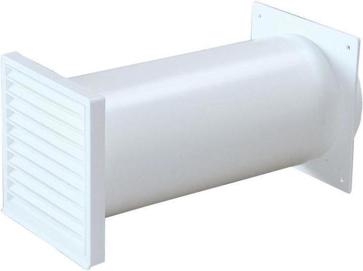 Productafbeelding AirTec Telescopisch wandkanaal, bruin f. Systeem 125, w. ronde aansluiting