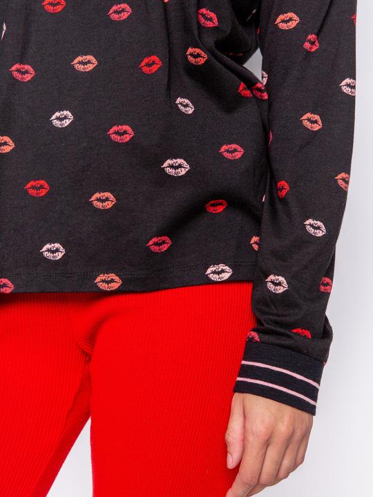 Immagine prodotto Pj Salvage Pigiama top "Be mine" nero/piccolo a fantasia (S)