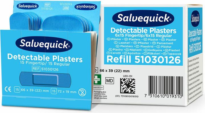 Produktbild Salvequick Refill Pflaster-Strips detectable (30 x)