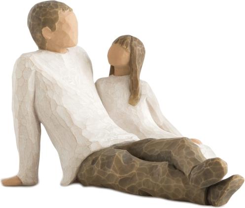 Actual product image Willow Tree Father and Daughter (11.5 x 11.5 cm)