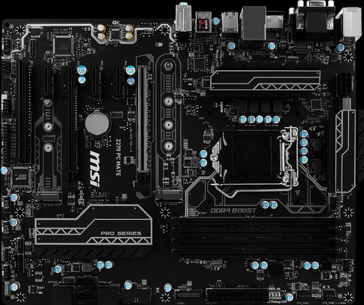 Image du produit MSI Z270 PC Mate (LGA 1151, Intel Z270, ATX)