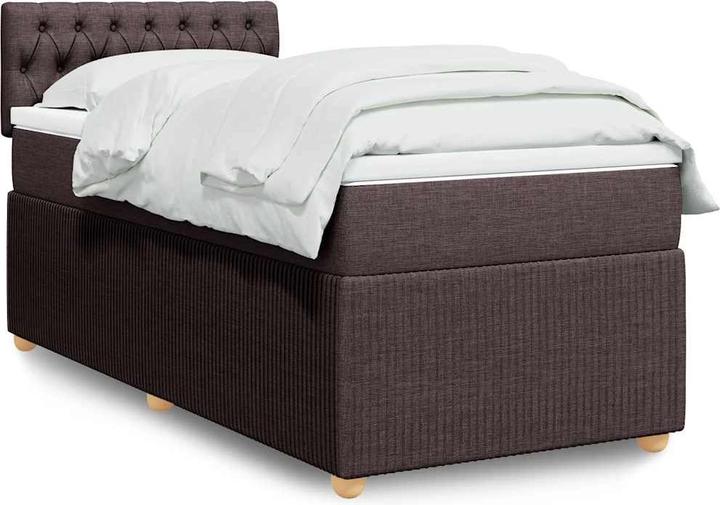 Produktbild VidaXL Bo x springbett mit Matratze 90 x 190 cm Stoff (90 x 190 cm, 90 x 190 cm)