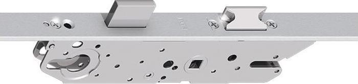 Fuhr Serrure multipoints Multisafe PZW 20/45/92/8 mm plat argent 2170 mm pêne dormant