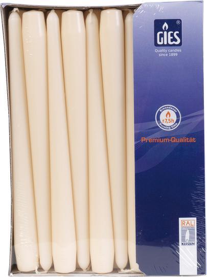 GIES Pointed candles champagne (50 pcs.)
