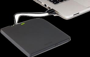 Produktbild Buffalo 8X ULTRA-SLIM USB2.0 PORTABLE (CD Laufwerk, DVD Laufwerk)
