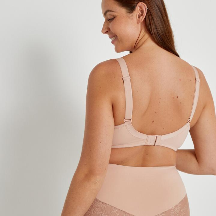 Image du produit La Redoute Collections Soutien-gorge minimiseur en microfibre et dentelle (80 E)