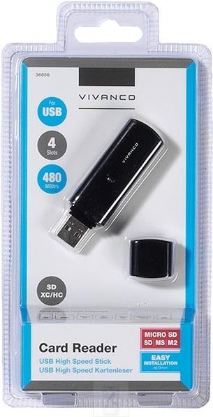 Produktbild Vivanco Universal Speicherkartenlese-Stick (USB 2.0)