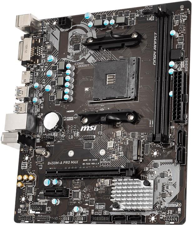 Produktbild MSI B450M-A Pro Max (AM4, AMD B450, mATX)