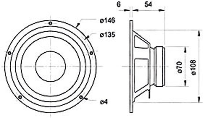 Image du produit Visaton Haut-parleur médium-grave hi-fi W 130 S, 8 ohms