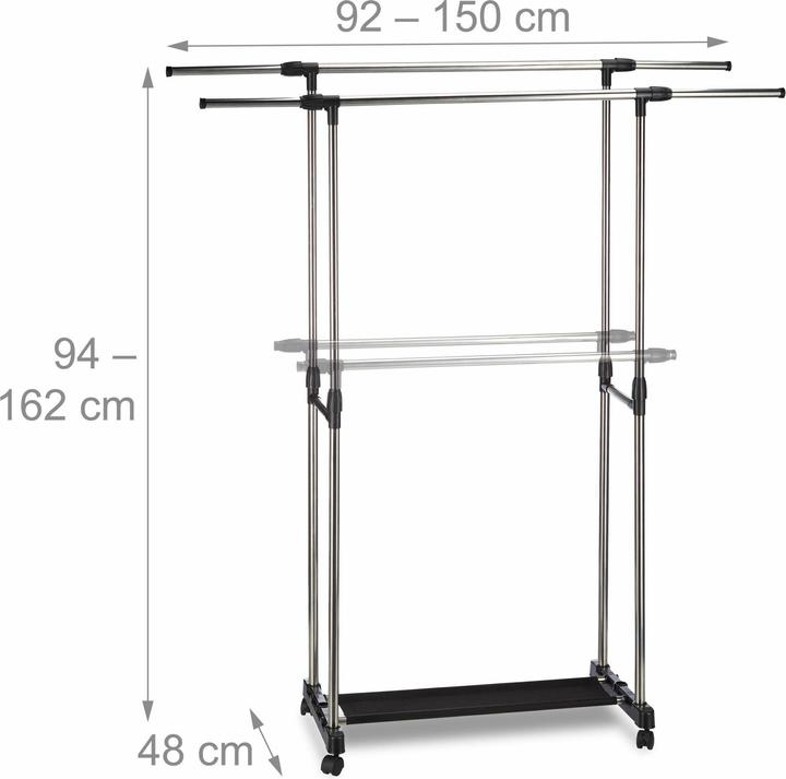 Immagine prodotto Relaxdays Rastrelliera per legna da ardere (230 x 36 x 103 cm)