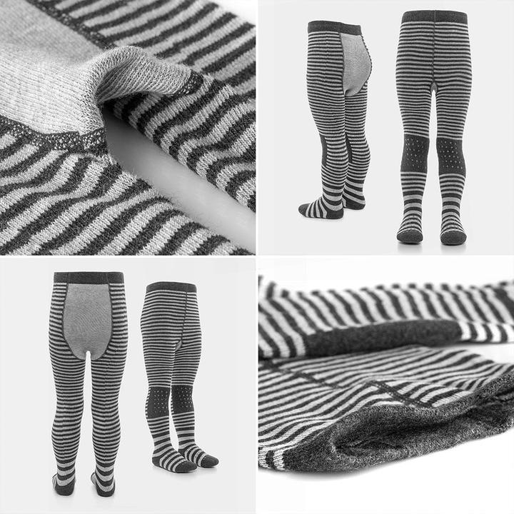 Image du produit La Loona LaLoona Collants pour bébé - Rayures Grises - (74/80)