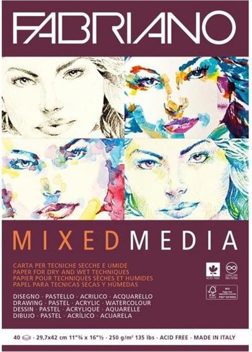 Fabriano Painting pad Mixed Media A3, 40 sheets (A3)