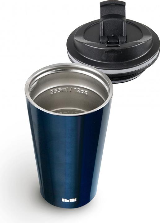 Produktbild Ibili Blaue Thermosflasche 280ml Edelstahl Doppelwandig Wiederverwendbar (0.28 l)