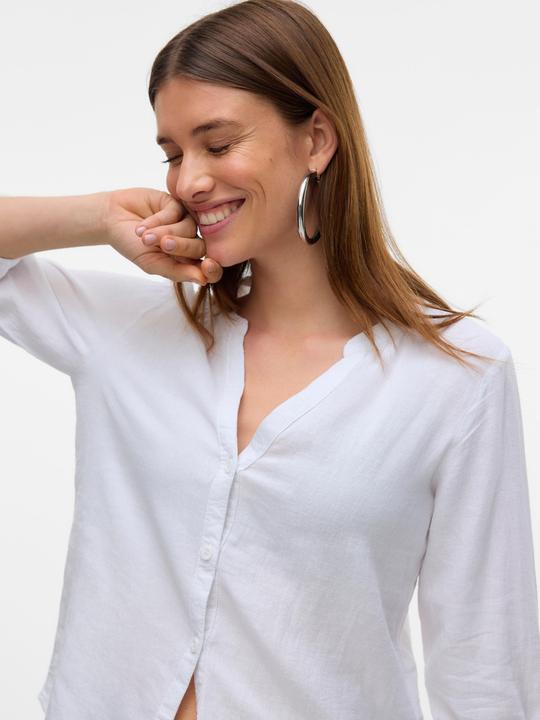 Produktbild Vero Moda Vmlinn Ls V-Neck Shirt Wvn Noos (L)