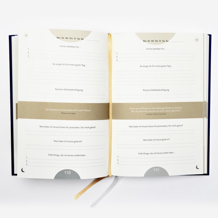 Actual product image 6-Minuten Tagebuch Pur Fortsetzung (German, Dominik Spenst, 2020)