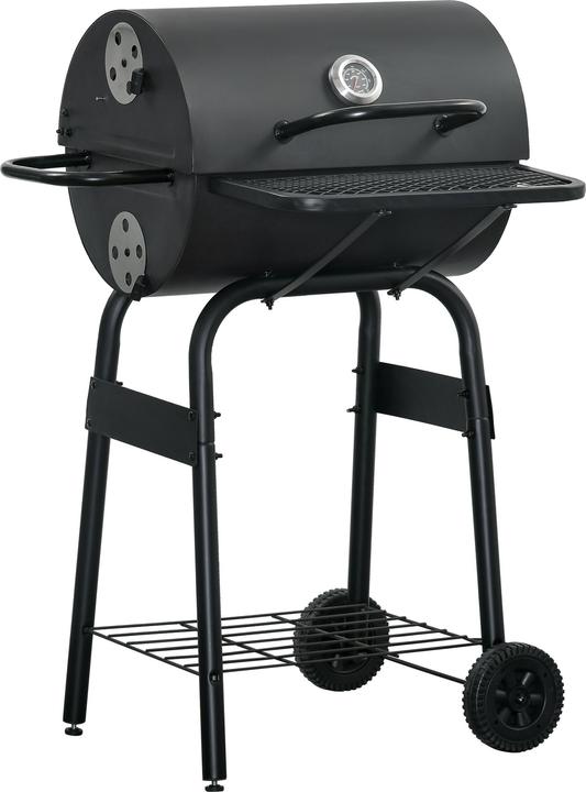 Produktbild Outsunny BBQ Grill mit Deckel und Regale (35 cm)