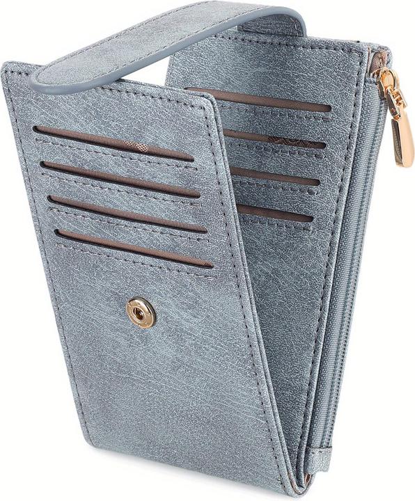 Immagine prodotto Only-Bags.Store 1 Stück. Vintage-Kartenetui, mehrere Kartenfächer, RFID-gesicherte Mini-Geldbörse