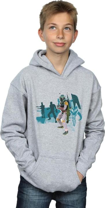 Immagine prodotto Star Wars Boba Fett Modern Felpa con Cappuccio Ragazzi (152, 158)
