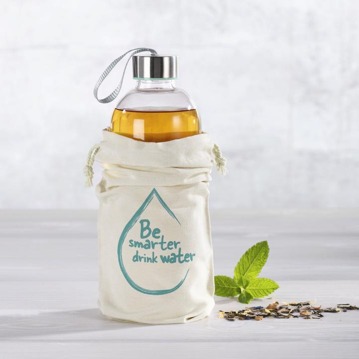 Productafbeelding Xavax Glazen drinkfles, 1 liter, deksel met draagriem (1 l)