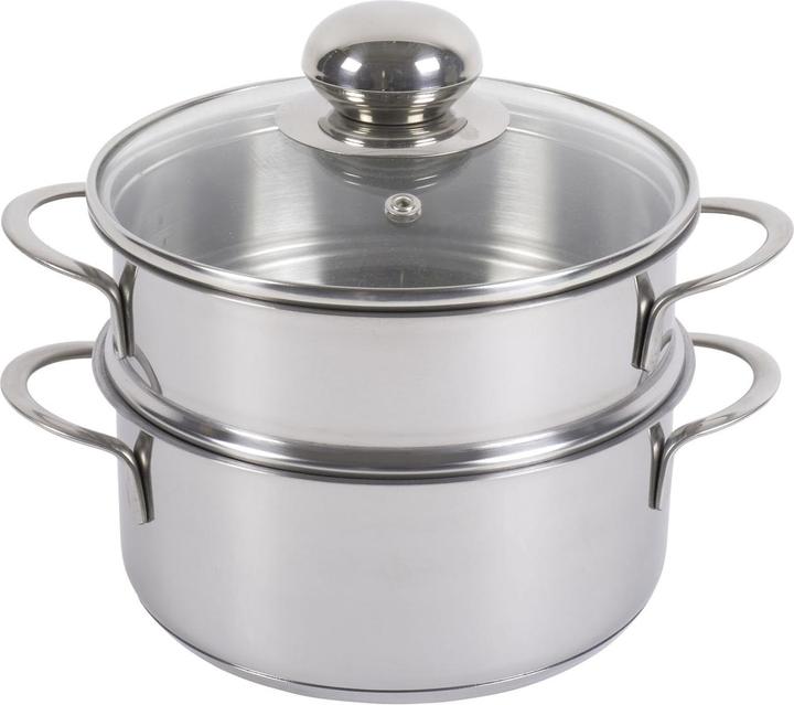 Produktbild Krüger Biodünster Kartoffeldämpfer 2,1 l Ø16cm Edelstahl (16 cm, Dampfkochtopf, Edelstahl)