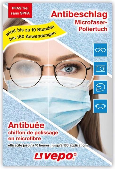 Image du produit Vepo chiffon en microfibre anti-buée 10 heures 160 applications