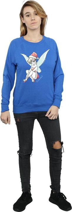 Actual product image Disney Womens/Ladies Tinkerbell Christmas Fairy Sweatshirt (XL)