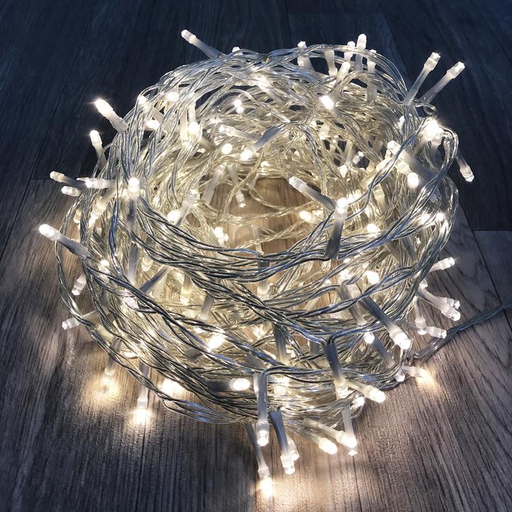 Produktbild Mojawo 200'er LED Lichterkette Innen und Aussen warmweiss (30 m)