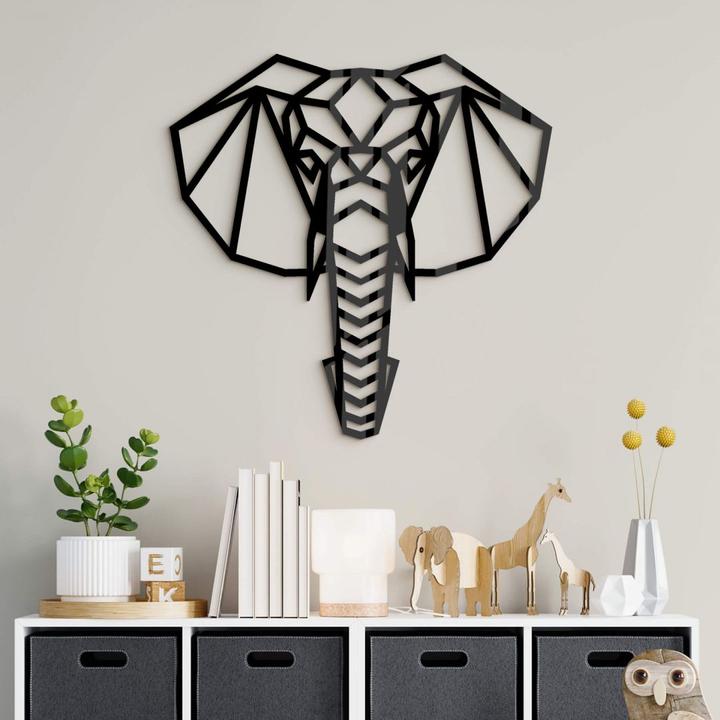 Image du produit Trenddeko Origami tête d'éléphant (40 x 40 cm)