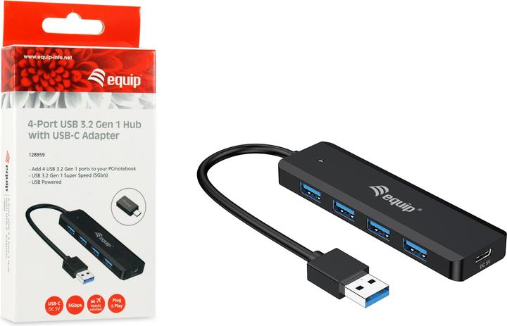 Produktbild equip USB 3.2 Gen 1 Hub (USB-A, USB-C, 5 Ports)