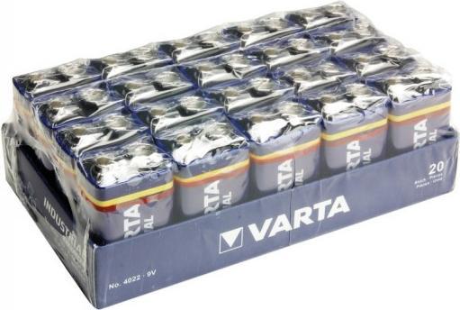 Image du produit Varta Industrie (20 pcs, 9V Block, 640 mAh)