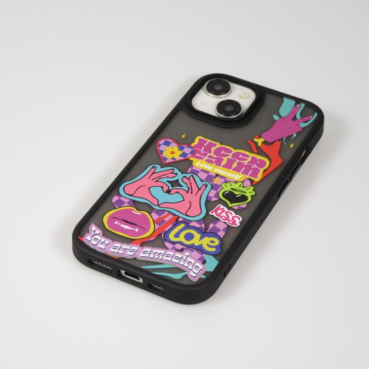 Immagine prodotto PhoneLook Copertura in gomma Blur Keep Calm trasparente (Apple iPhone 15)