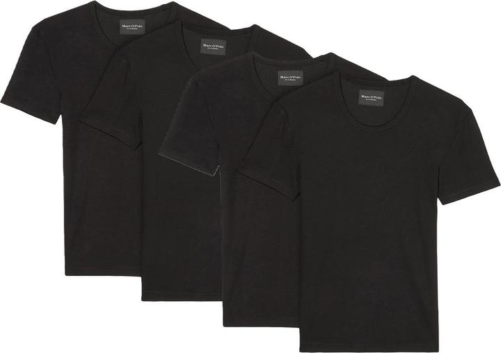 Produktbild Marc O'Polo 4er Pack Iconic Rib Organic Cotton Unterhemd / Shirt Langarm (XXL)