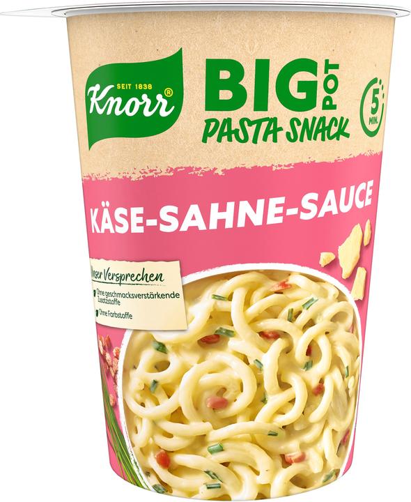 Immagine prodotto Knorr Snack Big Pasta POT Sugo alla crema di formaggio (92 g)