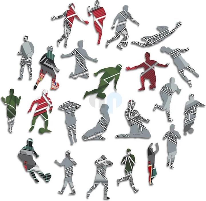 Actual product image Iconic Arsenal FC - Emirates Stadium - Wooden Puzzle Size L (500 pieces) (500 pieces)
