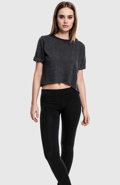 Actual product image Urban Classics Ladies Cropped Burnout Short Sleeve Crew (S)