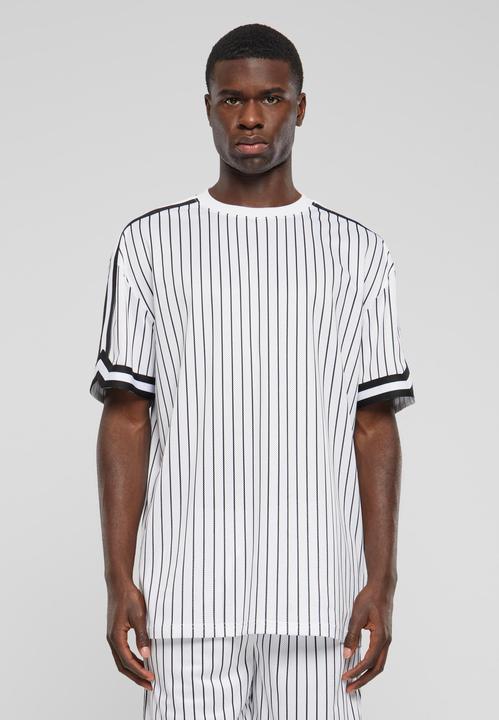 Produktbild Urban Classics Oversized Striped Mesh Tee - 138093 (4XL)