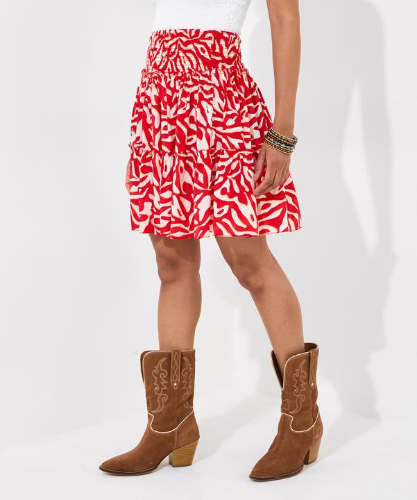 Image du produit Joe Browns Bold Abstract Animal Print Tiered Mini Skirt (36)