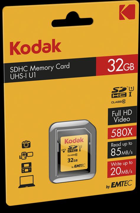 Image du produit Kodak SDHC 32GB Class10 U1 (32 Go, SDHC, U1, UHS-I)