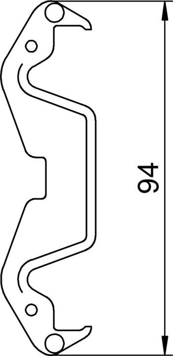 Produktbild OBO Bettermann KL80A Kanalklammer f.Systemöffnung 80 PC/ABS lichtgrau RAL7035 6288640