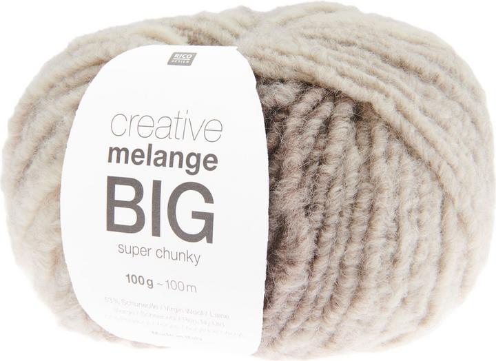 Immagine prodotto Rico Creative Melange Big Super Chunky, multi natur, 100 g, 100 m, 53 % WO, 47 % PAN (100 m)