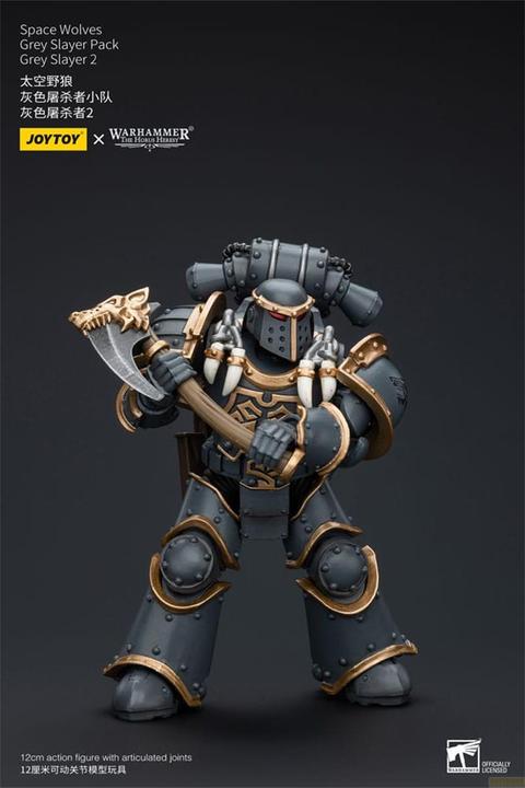 Image du produit Joy Toy Warhammer The Horus Heresy Figurine 1/18 Space Wolves Grey Slayer Pack Grey Slayer 2 12 cm