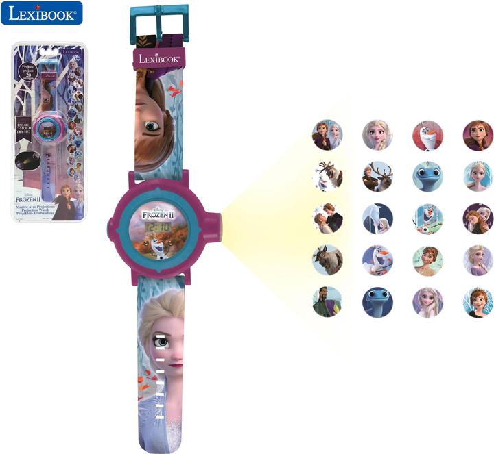 Actual product image Lexibook Disney Frozen - Digital Projection Watch (DMW050FZ) (English)