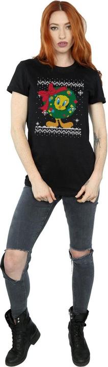 Produktbild Looney Tunes Tweety Pie Christmas Fair Isle TShirt (L)